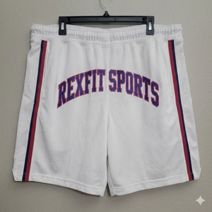 Pantalones Cortos de Baloncesto de Malla Personalizados para Hombre REXFIT SPORTS, Pantalones Deportivos Transpirables con Franja Lateral para Gimnasio, en Venta - Product Image 6
