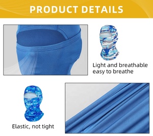 Maßgefertigte Atmungsaktive Warme Winddichte Vollgesichtsmaske Leicht Dehnbar Ideal für Skifahren und Outdoor-Sportarten Sturmhaube - Product Image 3