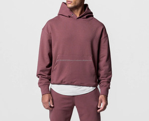 Conjunto Deportivo Informal de Manga Larga, Sudadera Personalizada, Conjunto de Sudadera con Capucha y Pantalones Deportivos de Algodón Esencial para Hombre, Conjuntos Deportivos Lisos - Product Image 1