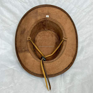 Sombrero de Vaquero de Cuero Genuino de Grano Completo Hecho a Medida, Estilo Occidental Personalizado, con Banda Trenzada de Cuero Real para Unisex - Product Image 6