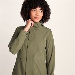 Chaqueta de Invierno Impermeable para Mujer, con Cierre, Capucha y Relleno, Abrigo Largo Transpirable de Poliéster, Resistente al Viento - Product Image 4