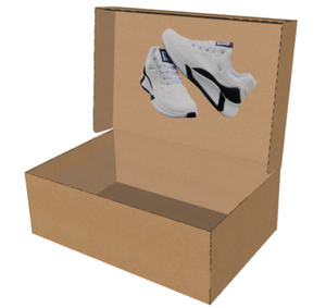 Caja de zapatos de papel Kraft personalizada con tapa, embalaje reciclable respetuoso con el medio ambiente para calzado, venta al por menor o uso de regalo, TH - Product Image 6