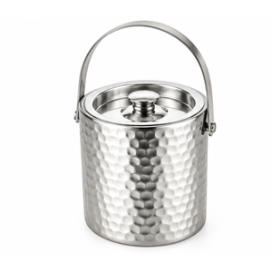 Seau à glace isotherme double paroi en acier inoxydable, finition miroir moderne, pour vin et champagne, idéal pour les bars et la restauration. - Product Image 5