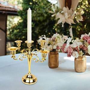 Portavelas Decorativo Portátil de Aluminio, Centro de Mesa de Lujo para Bodas, Fiestas, Eventos, Decoración de Mesa para Hoteles y Restaurantes a Bajo Costo - Product Image 5