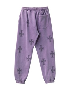 Conjunto Deportivo de Invierno para Hombre, 100% Algodón, Lavado Ácido, Pantalón y Sudadera con Pedrería, Talla Grande - Product Image 3