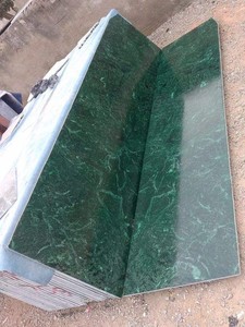 Marbre vert italien Rameggiato, grande dalle de calcite polie, pierre pour cuisine et salle de bain modernes, revêtement mural de villa, plan de travail - Product Image 2