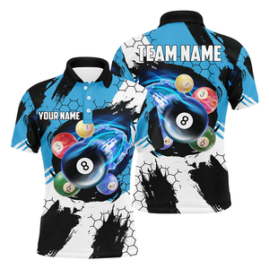 Último Estilo en Camisetas de Snooker, Camisetas de Billar de Alta Calidad para Equipos, Diseño Personalizado Impreso, Secado Rápido, Polo de Billar para Hombre - Product Image 6