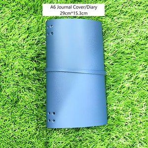 Tanned Notebook Cover Blue Cow Leather A5 And <b>A6</b> Travel Folder Executive Stationery Journal Protector Handcrafted Organizer Plus - Product Image 3