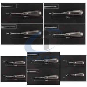 Instrumento Quirúrgico Dental, Elevador de Raíces, Acero Inoxidable, Manual, Agarre Ergonómico, Herramientas Clase I, Estuche Rojo - Product Image 5