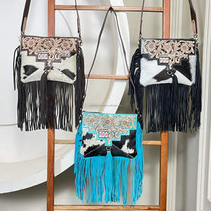 Bolso Bandolera de Cuero con Flecos Hecho a Mano, Nuevo Modelo 2026, para Mujer, Estilo Vintage, de Cuero Vacuno Genuino, Bolso de Hombro Individual - Product Image 5