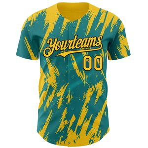 Maillot de baseball personnalisé pour équipe, entièrement boutonné, sérigraphié, 100 % coton biologique, antibactérien, col en V, unisexe, manches courtes, séchage rapide, été - Product Image 4