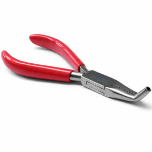 Alicates para Anillas de Salto con Punta Curva y Ranurada, Herramienta Profesional de Acero Inoxidable para Envolver Alambre y Abalorios en Joyería - Product Image 3