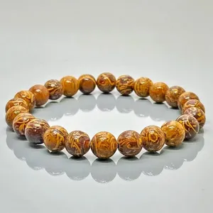 Natural Mariam Jasper 8mm Smooth Round AA Grade Gemstone Beads Stretch <b>Bracelet</b> <b>Healing</b> Jewelry Wholesale - Product Image 6