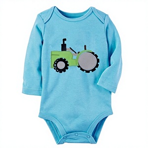 Venta al por mayor 100% ropa de bebé de algodón compras en línea de calidad europea diseño australiano estilo lindo mameluco de bebé para niños niñas - Product Image 1