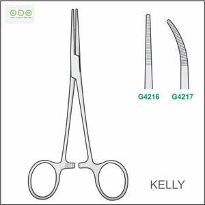 Surgical Kelly Forceps Curved Straight 14cm 16cm Hemostatic <b>Clamp</b> Stainless Steel Autoclavable - Product Image 4