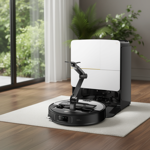 หุ่นยนต์ดูดฝุ่นและถูพื้น 22000Pa รุ่นบางพิเศษ พร้อมฐานวางแขนกล - Product Image 3
