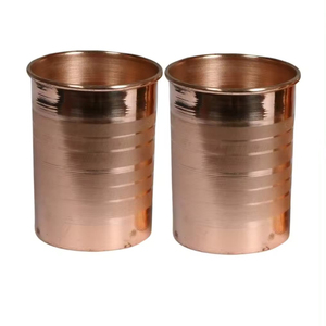 Vaso Moscow Mule de Cobre Puro con Diseño Único, Rayas y Patrón Floral, Apto para Lavavajillas, Tamaño y Logotipo Personalizables - Product Image 1