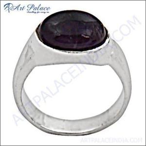 แหวนอเมทิสต์สีเงินสำหรับผู้ชายและผู้หญิง - Product Image 1