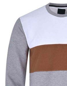 Sudadera de Cuello Redondo con Bloques de Color para Hombre, Corte Regular, Tejido de Algodón, Estilo Casual para Otoño 2027 - Product Image 4