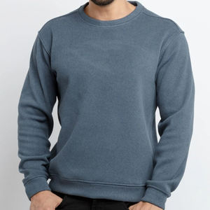 Sudadera de invierno para hombre 2026 al por mayor, personalizada, de algodón grueso, forro polar, cuello redondo, transpirable, ecológica, con bolsillo, informal - Product Image 5