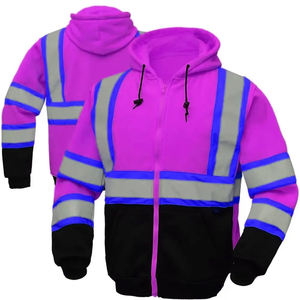 Sudadera con Capucha de Seguridad Térmica de Poliéster Impermeable y Antiestática |   Ropa de Trabajo de Invierno de Alta Visibilidad Reflectante para Hombre, Tallas Grandes - Product Image 6