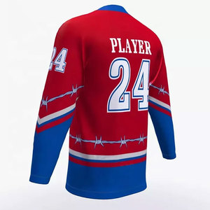Maillots de hockey sur glace au design le plus récent, taille personnalisée, maillots de hockey sur glace pour adultes, uniforme de hockey sur glace respirant, maillots personnalisés - Product Image 6