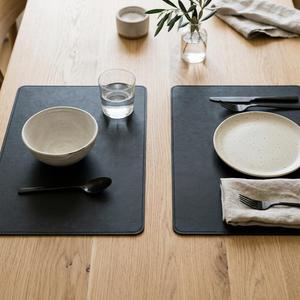Sacs et étuis en cuir véritable, set de table imperméable et résistant à la chaleur, accessoires de table pour restaurant, vente en gros NPM-0001 - Product Image 4