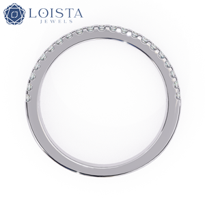 Bague simple en zircon rond pour femme, plaquée or Primum, bijou de doigt fermé pour un design optimal - Product Image 4