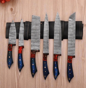 Handmade 67-Layer Damascus Steel Chef <b>Knife</b> 8 Inch Professional Japanese Style Wood Handle Leather Sheath Ambidextrous - Product Image 4