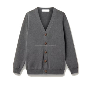 Autumn Winter Men's Versatile Solid Color Knitted <b>Cardigan</b> <b>Sweater</b> with Fashion Buttons Fashion Knitwear - Product Image 1