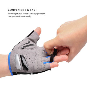 Gants de cyclisme mi-doigts rembourrés, respirants, pour le sport et l'entraînement, équipement de fitness, personnalisables OEM, haute qualité, vente chaude - Product Image 5