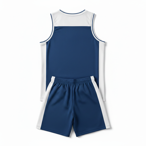 Conjunto de Camisetas y Pantalones Cortos de Baloncesto Personalizados para Hombre y Mujer, 100% Poliéster, Secado Rápido, Cuello Redondo sin Mangas, Impresión Digital con Nombre del Equipo - Product Image 6