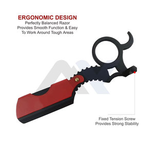 Professional Straight Razors <b>Men</b> Barber Razors Straight Edge Razor <b>Kit</b> Close <b>Shaving</b> Beard Cut Throat Finger Razor Safety - Product Image 3