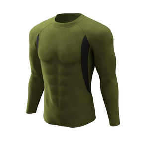 Conjunto Deportivo Rash Guard de Manga Larga para Hombre, Compresión Ajustada, Transpirable, Cómodo, Delgado, de Secado Rápido, Antibacterial - Product Image 3