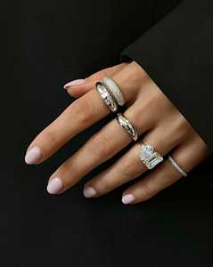 Curved Wedding Band Minimalist Chunky <b>Stacking</b> For Women Everyday Modern Gold Statement <b>Ring</b> Custom Wholesale 14K 18K Solid Gold - Product Image 4