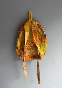 Sac à dos bohème en coton patchwork avec plusieurs poches, fermeture éclair, unisexe, bretelles courbées, cadeau pour elle - Product Image 2