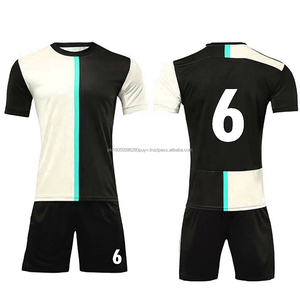 Ropa deportiva de poliéster 100% para hombre, precio al por mayor, camisetas de media manga, conjuntos de uniformes de fútbol OEM, venta de kits de fútbol - Product Image 3
