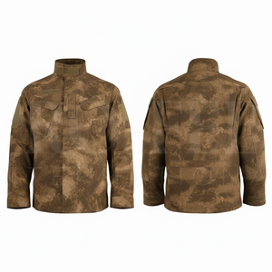 Vêtements pour hommes, chemise à col montant camouflage personnalisée, manches longues, respirante, vêtements de travail en plein air, uniforme, veste à impression personnalisée - Product Image 3
