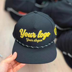 Customize Logo Structured Outdoor Rope <b>Hat</b> With Embroidery Laser Cut Holes 6 Panel <b>Waterproof</b> Baseball Cap <b>Hat</b> For Men And Women - Product Image 1