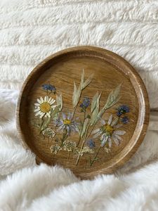 Decorative Epoxy Resin And Wooden <b>Tray</b> For Tea Coffee Snacks Serving And Modern Interior Decoration - Product Image 1