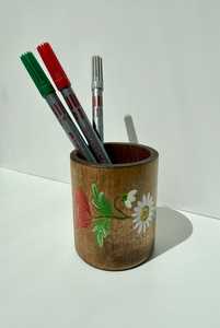 Wooden Office Desk Organizer with Pen Storage Compartment - Product Image 6