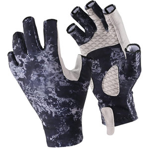 Fishing Gloves Heated Breathable Lightweight Half-finger Anti-Slip Spandex Pull on Summer for Unisex Sun Protection - Product Image 1
