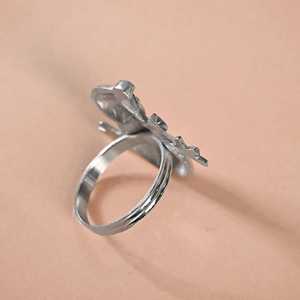 Metal napkin ring <b>decorative</b> table accent <b>winter</b> table <b>decor</b> elegant dining <b>decor</b> luxury table setting reusable napkin ring - Product Image 6