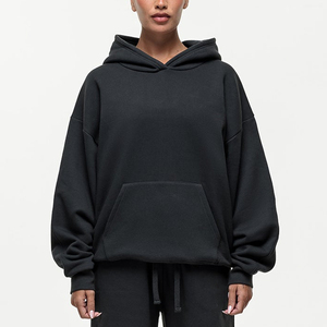 Custom Logo Winter Front High Quality Women Lightweight Casual Workout Sports <b>Top</b> Oversized Gym Sweatshirt Luxury Hoodie - Product Image 3