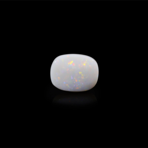 Natural White Opal Loose Gemstone 8.3 Carat Certified Raw 20mm - Product Image 1