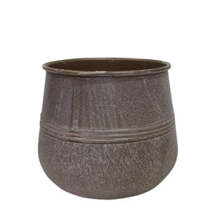 Macetas grandes y redondas modernas para plantas, soporte decorativo de hierro metálico para áreas interiores y exteriores, precio al por mayor para uso en el jardín doméstico - Product Image 6