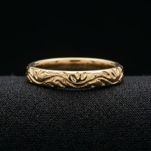 Bague de fiançailles minimaliste en or de luxe, finition polie brillante, bijoux raffinés, style intemporel au quotidien, cadeau - Product Image 3