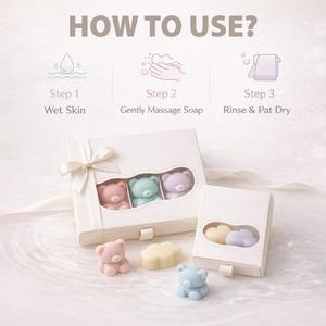 Jabones Artesanales Orgánicos con Logotipo Personalizado al por Mayor, 100% Naturales, en Forma de Nube, Jabones Medicinales Antisépticos para Baby Shower, Recuerdos de Boda, Spa - Product Image 5