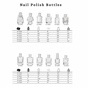 Bouteilles de vernis à ongles en plastique cosmétique de haute qualité pour un stockage à long terme des couleurs de vernis à ongles, disponibles au prix de gros - Product Image 1
