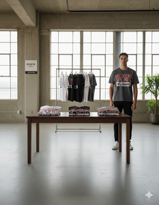 Camisetas Personalizadas de Alta Calidad, Fabricación en Fábrica, Impresión de Logotipo Personalizado, Corte Cuadrado, Hombros Caídos, Lavado Ácido - Product Image 5